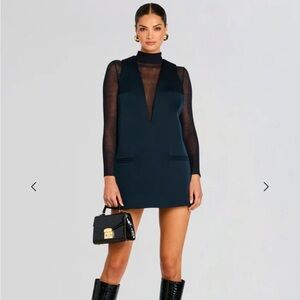 HADLEY SATIN A LINE DRESS